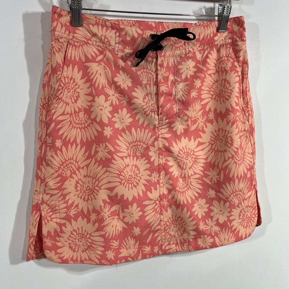 RipSkirt Hawaii Boho Surfer Wrap Skirt Peach Sunflower Small Vibrant Beachy - Picture 2 of 11